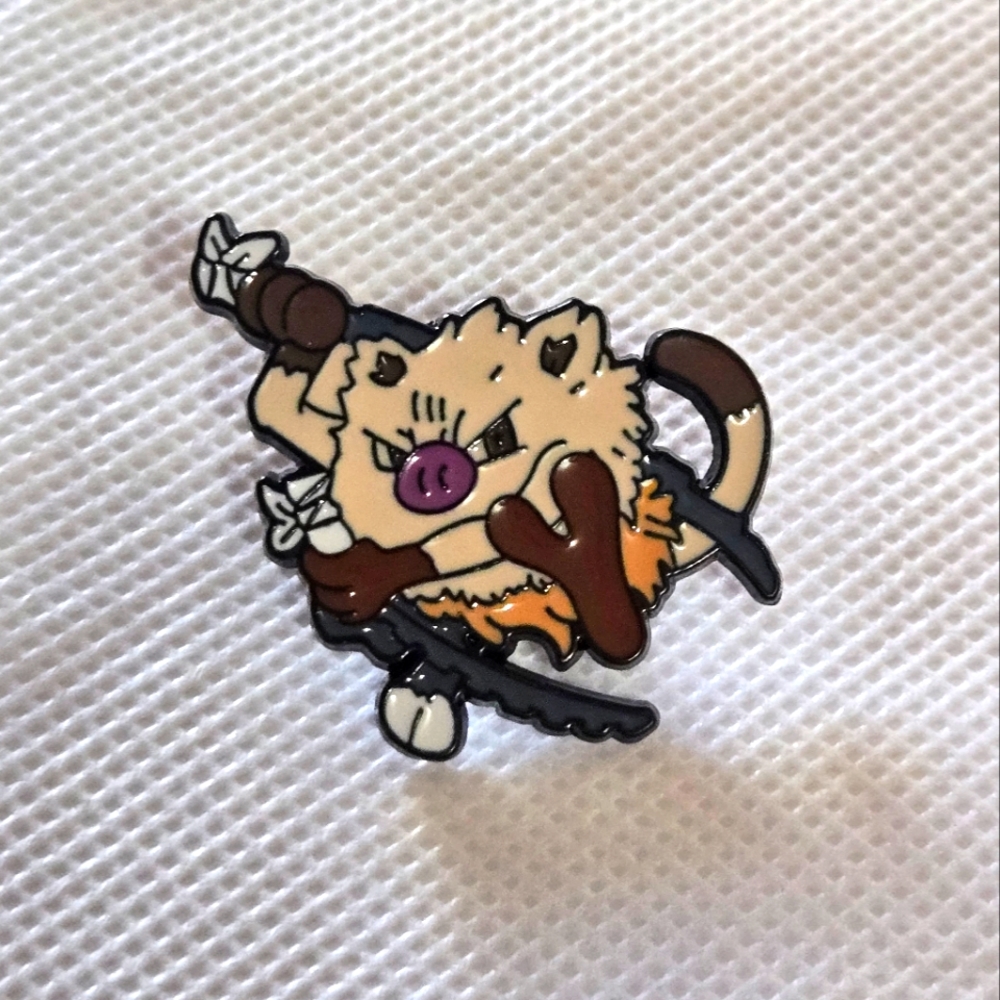 🍒🍒 Mankey x Inosuke Enamel Pin